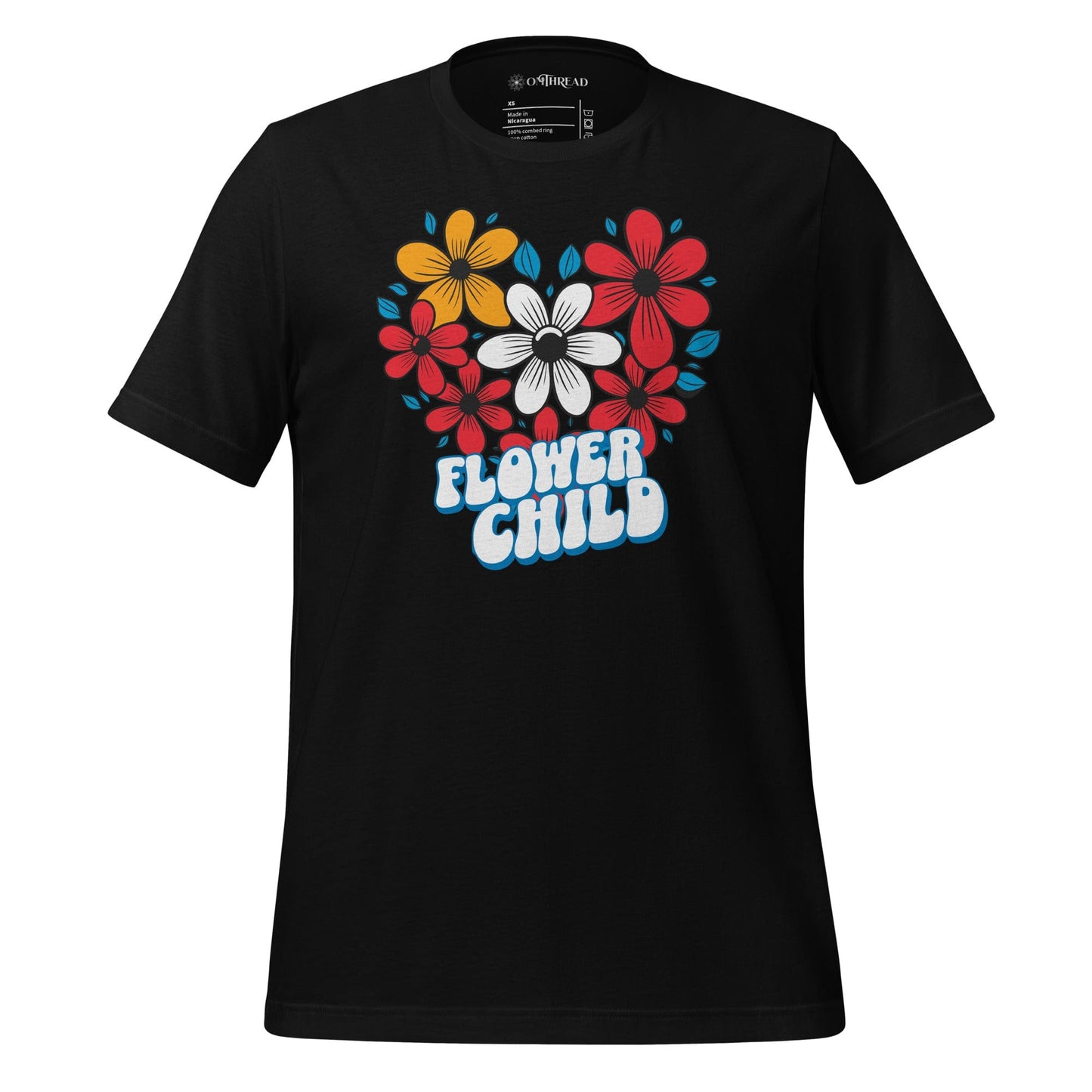 OMTHREAD Black / XS Flower Child Nostalgic Tee