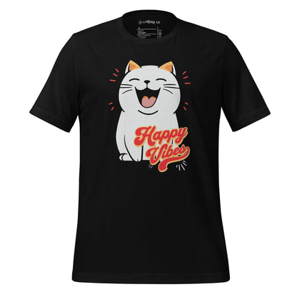 OMTHREAD Black / XS Good Vibes | Happy Vibes Cat Tee