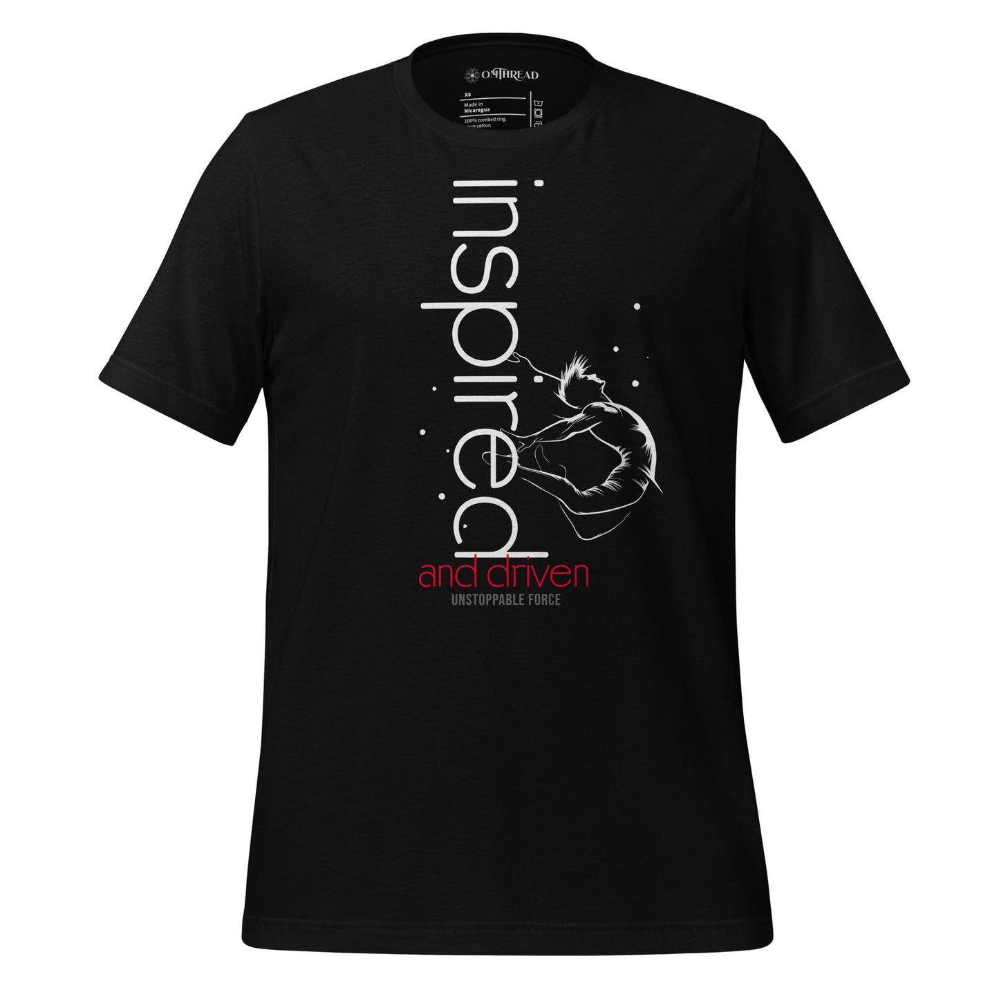 OMTHREAD Black / XS Inspired and Driven Motivational Tee