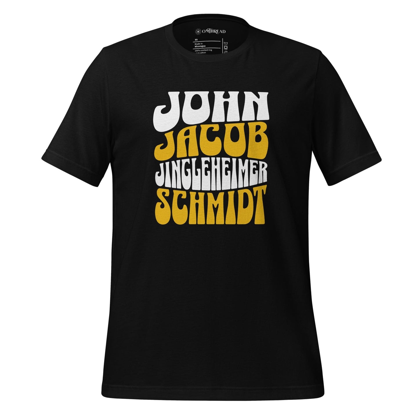 OMTHREAD Black / XS John Jacob Jingleheimer Schmidt Nostalgic Tee