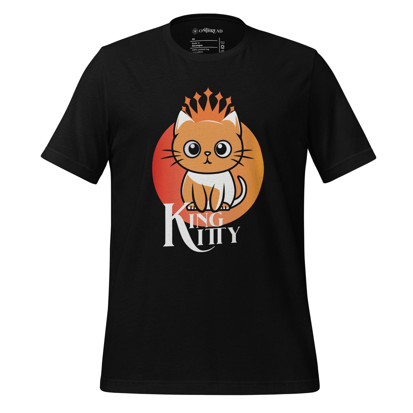 OMTHREAD Black / XS King Kitty: Reign of the Feline Monarch Tee