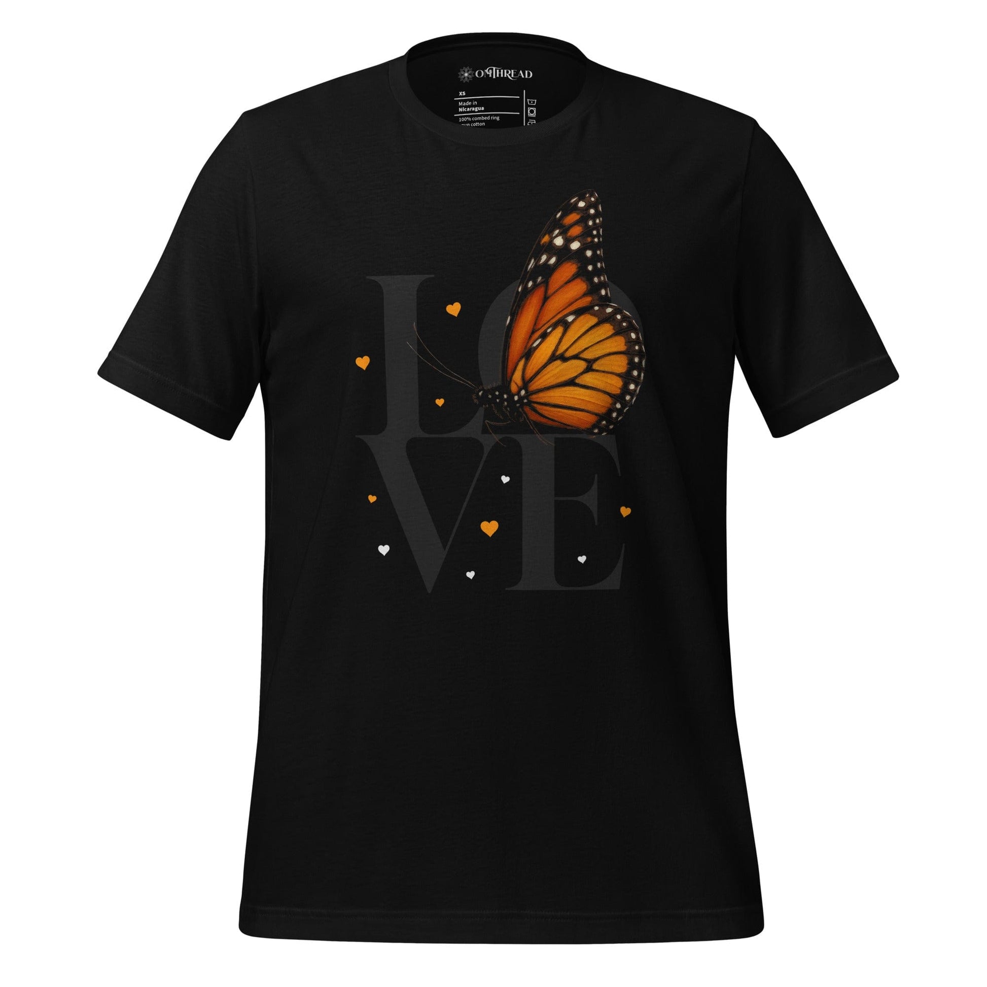 OMTHREAD Black / XS Love Monarchs Butterfly Conservation Shirt