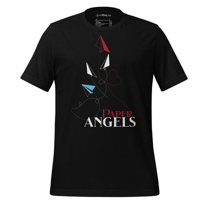 OMTHREAD Black / XS Paper Angels, Soar with Precision USA Tee