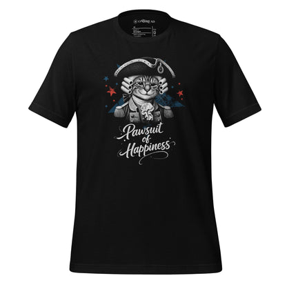 OMTHREAD Black / XS Pawsuit of Happiness Patriotic Cat Shirt July 4 Tee