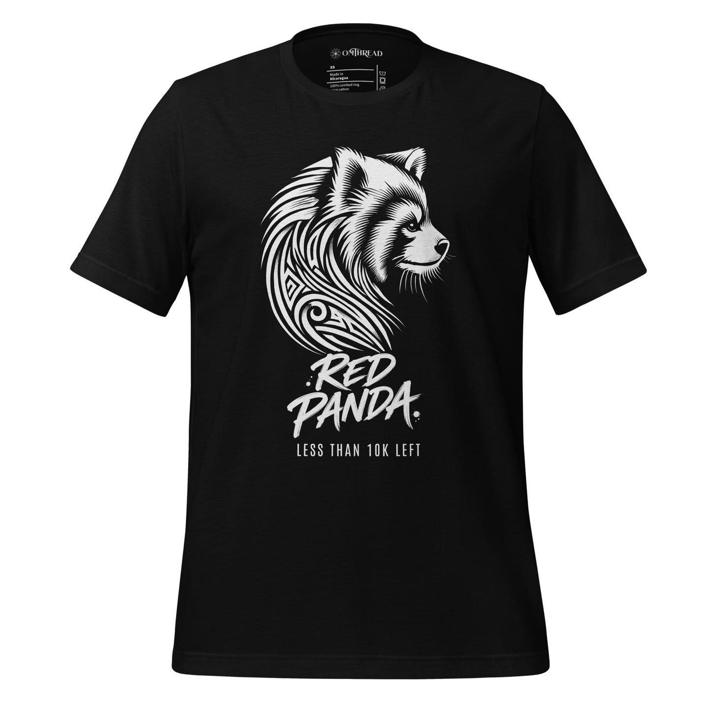 OMTHREAD Black / XS Red Panda Conservation Tee
