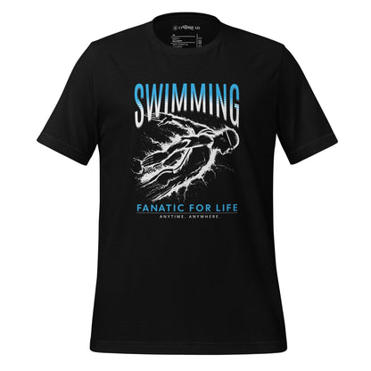 OMTHREAD Black / XS Swimming: Fanatic for Life Tee