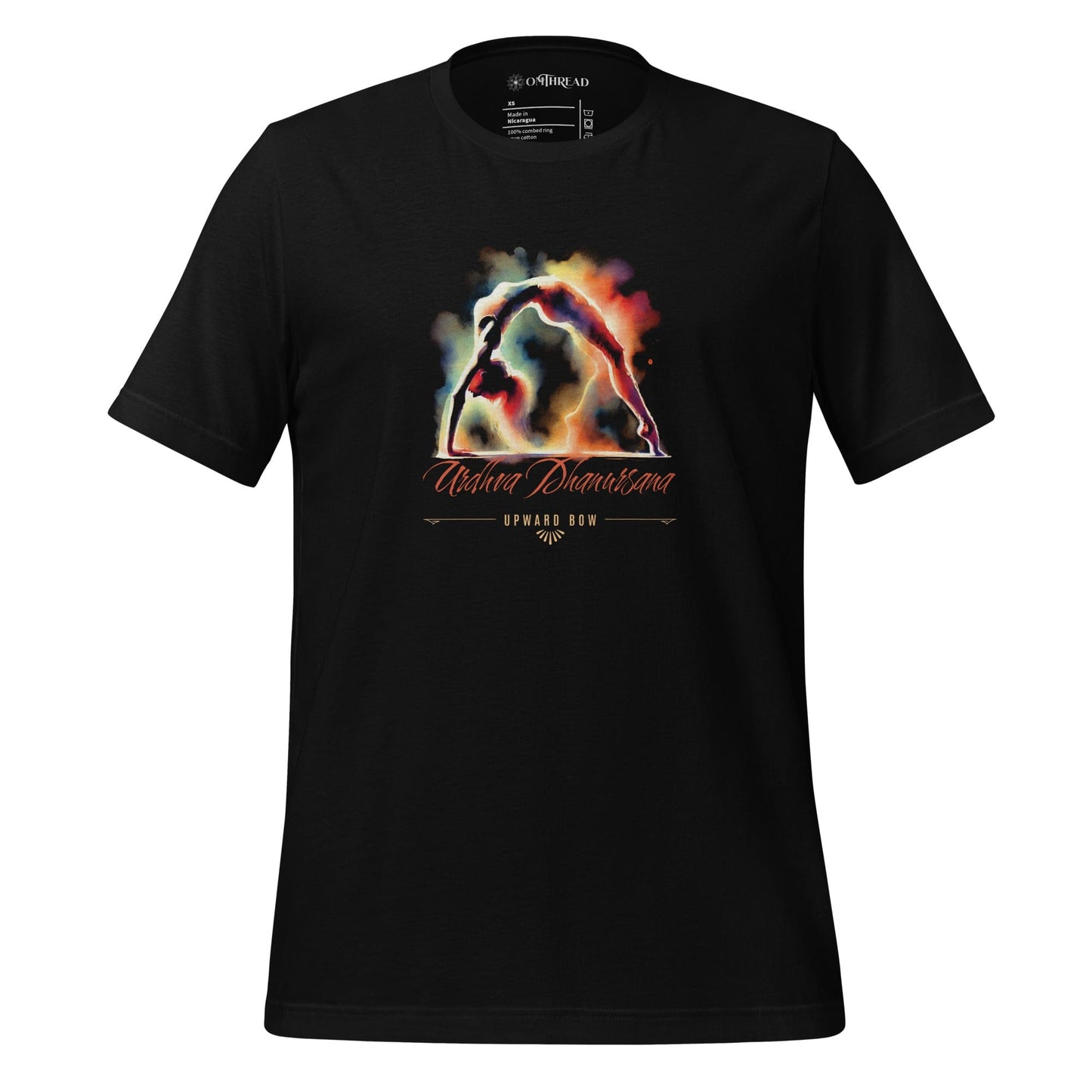 OMTHREAD Black / XS Urdhva Dhanurasana - Upward Bow Yoga Tee