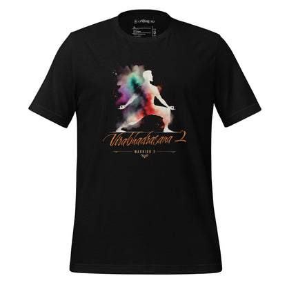 OMTHREAD Black / XS Warrior II – Virabhadrasana II Yoga Tee