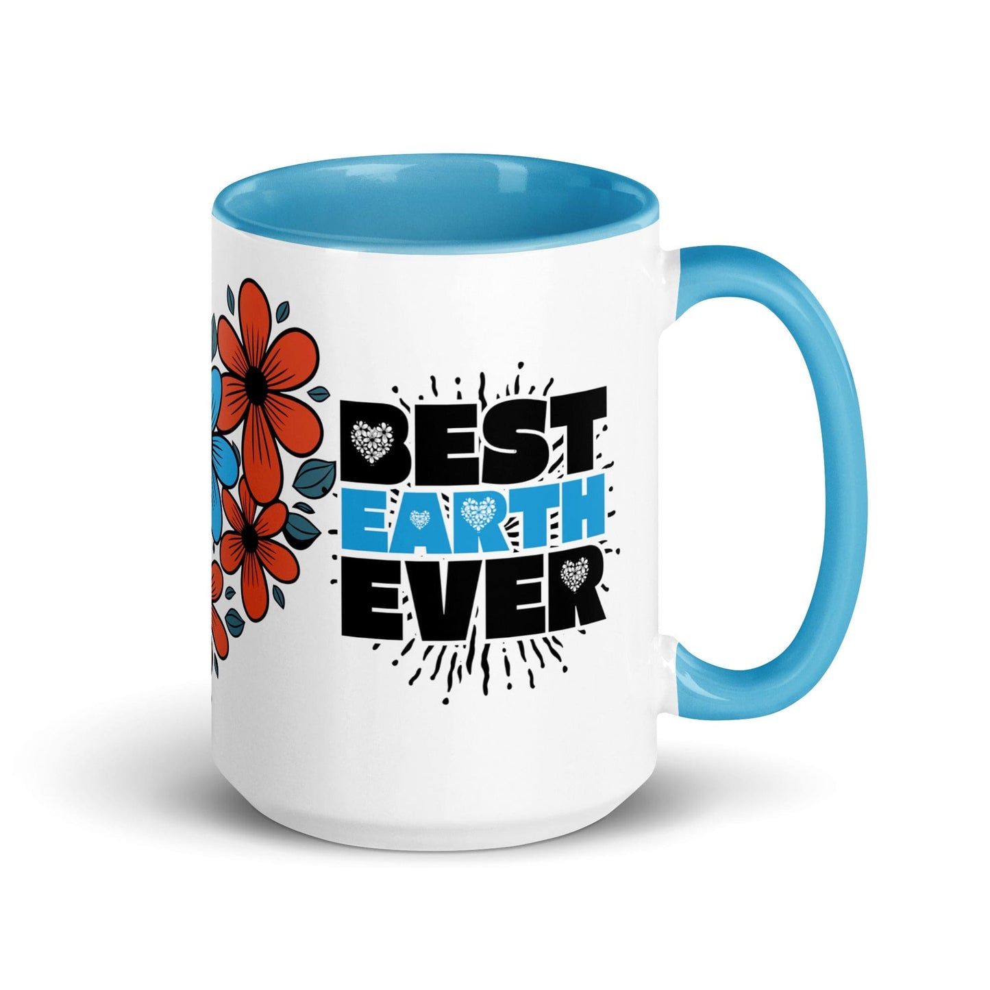 OMTHREAD Blue / 15 oz Best Earth Ever - Mug with Color Inside