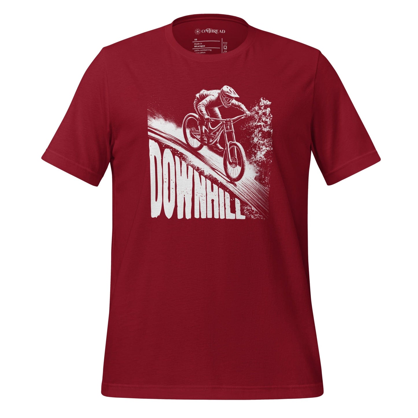 OMTHREAD Cardinal / S Downhill Thrill - Extreme Biking Tee