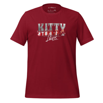 OMTHREAD Cardinal / XS Cute Cat Lover Shirt Kitty Lover Cat Graphic Tee