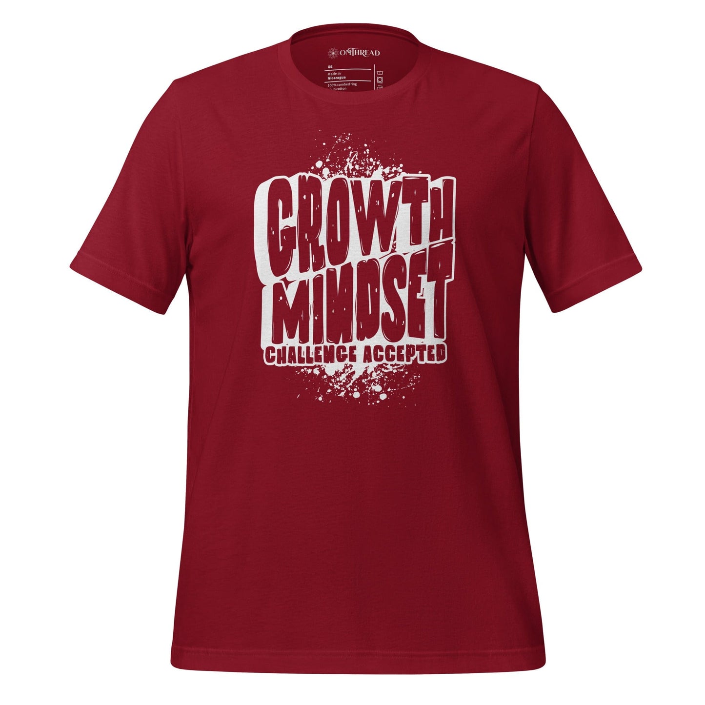 OMTHREAD Cardinal / XS Growth Mindset, Challenge Accepted Tee