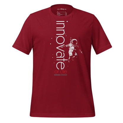 OMTHREAD Cardinal / XS Innovate or Die Entrepreneur Motivational Tee