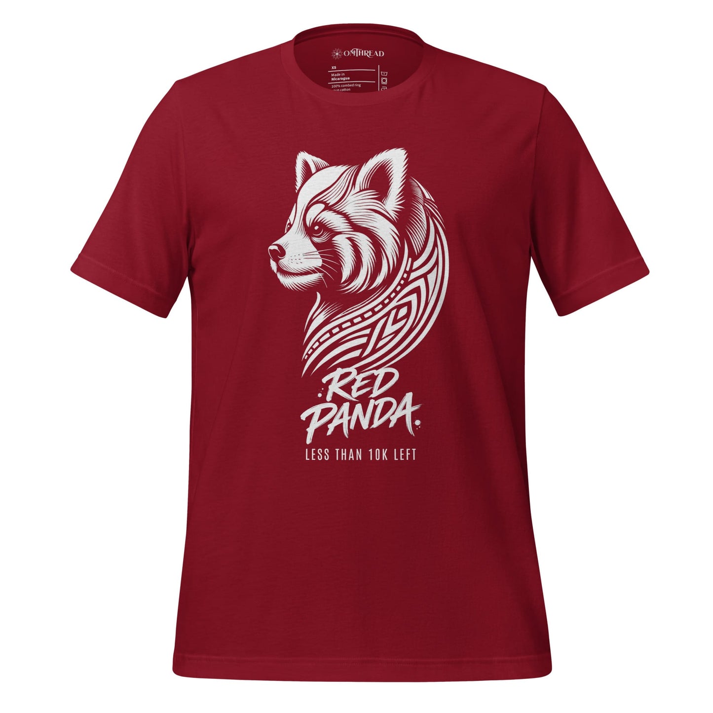 OMTHREAD Cardinal / XS Red Panda, Less Than 10K Left Tee