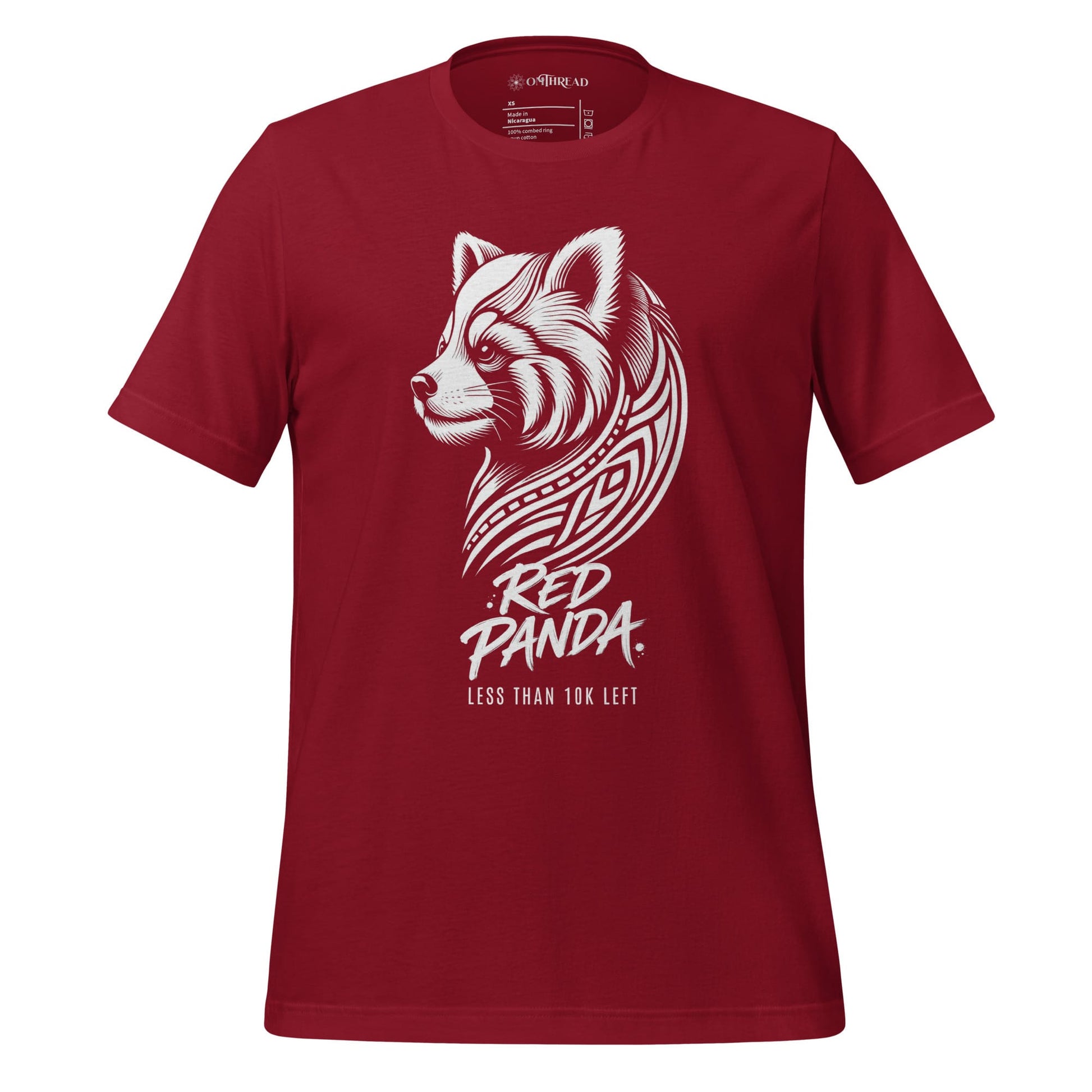 OMTHREAD Cardinal / XS Red Panda, Less Than 10K Left Tee