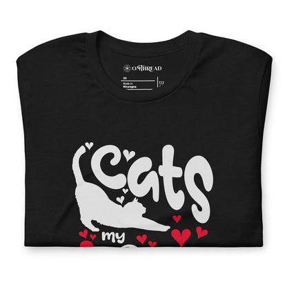 OMTHREAD Cats My Love Language T-Shirt | Cute Cat Lover Tee for Pet Lovers