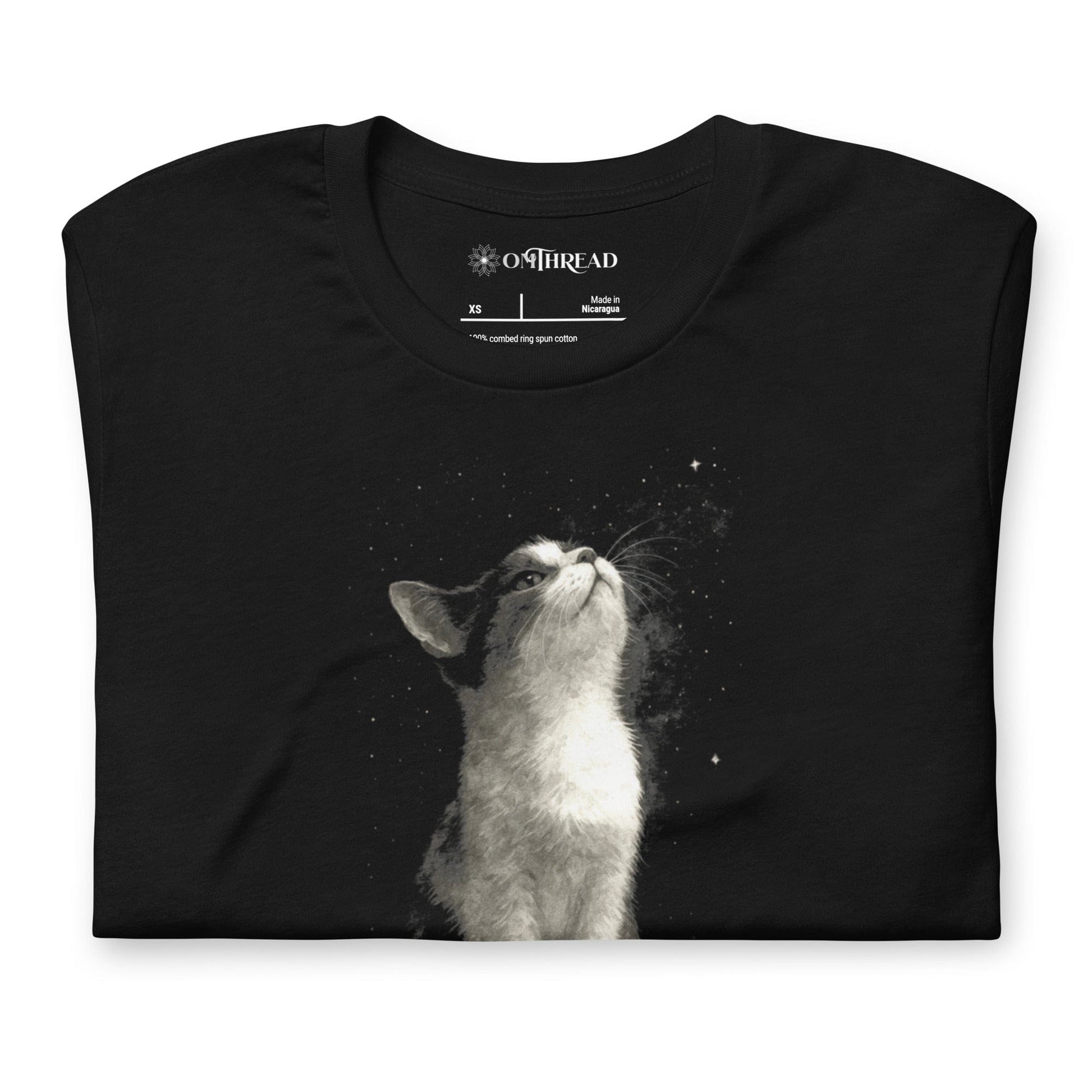 OMTHREAD Choose Peace Cat T-Shirt, Inspirational Cat Shirt, Positive Gift for Cat Lovers