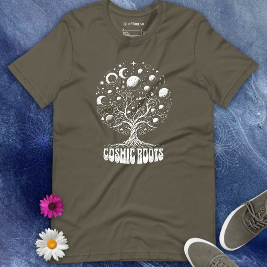 OMTHREAD Cosmic Roots Yoga Tee