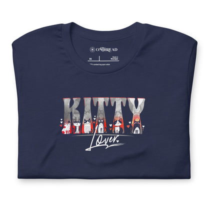 OMTHREAD Cute Cat Lover Shirt Kitty Lover Cat Graphic Tee