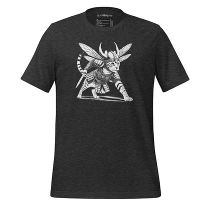 OMTHREAD Dark Grey Heather / S Fearless Warrior Stance Kitty Tee