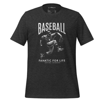 OMTHREAD Dark Grey Heather / XS Baseball Fanatic for Life Nostalgic Pitcher Tee