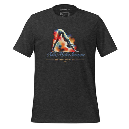 OMTHREAD Dark Grey Heather / XS Downward Dog - Adho Mukha Svanasana Yoga Tee