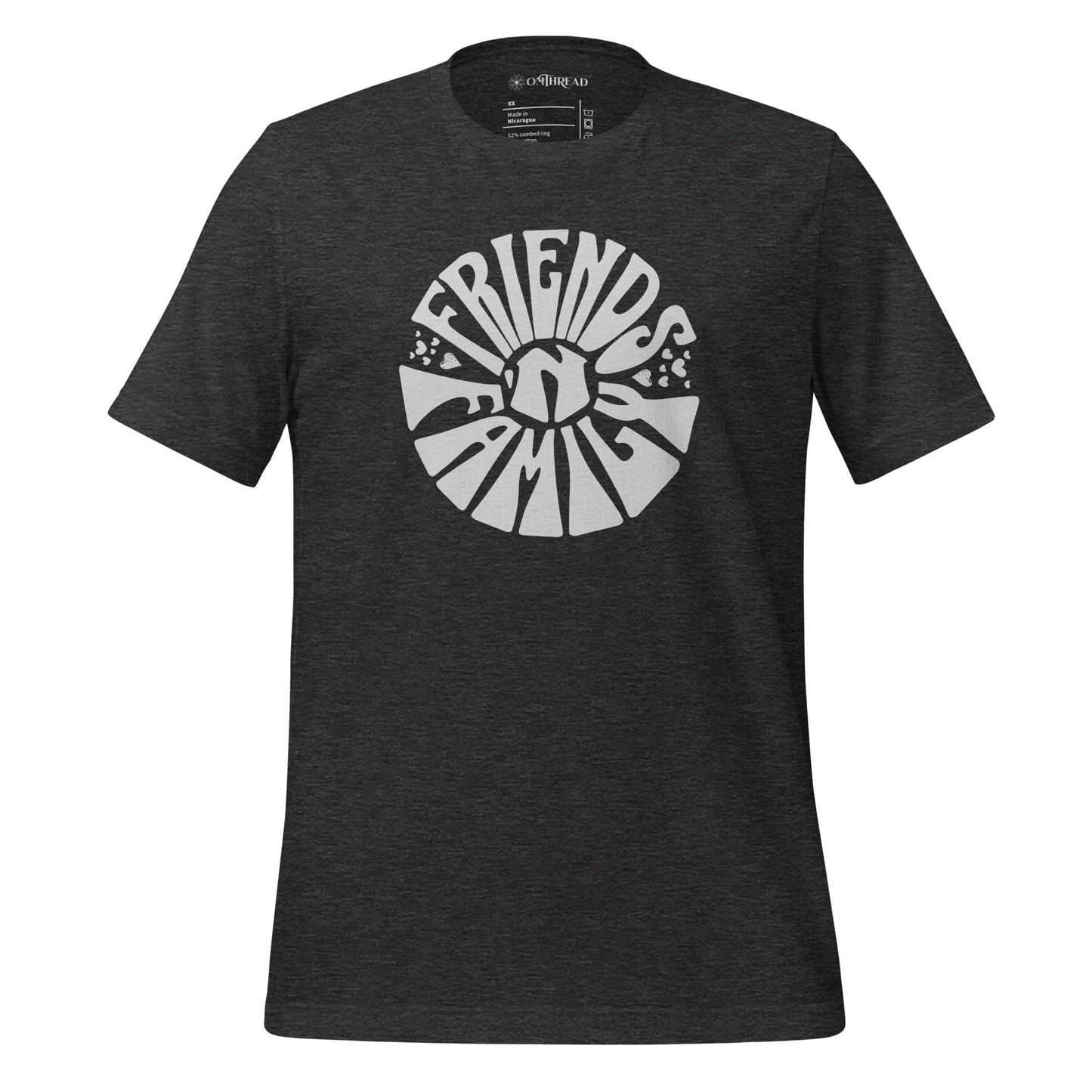 OMTHREAD Dark Grey Heather / XS Friends 'N Family - The Heart of Life Tee