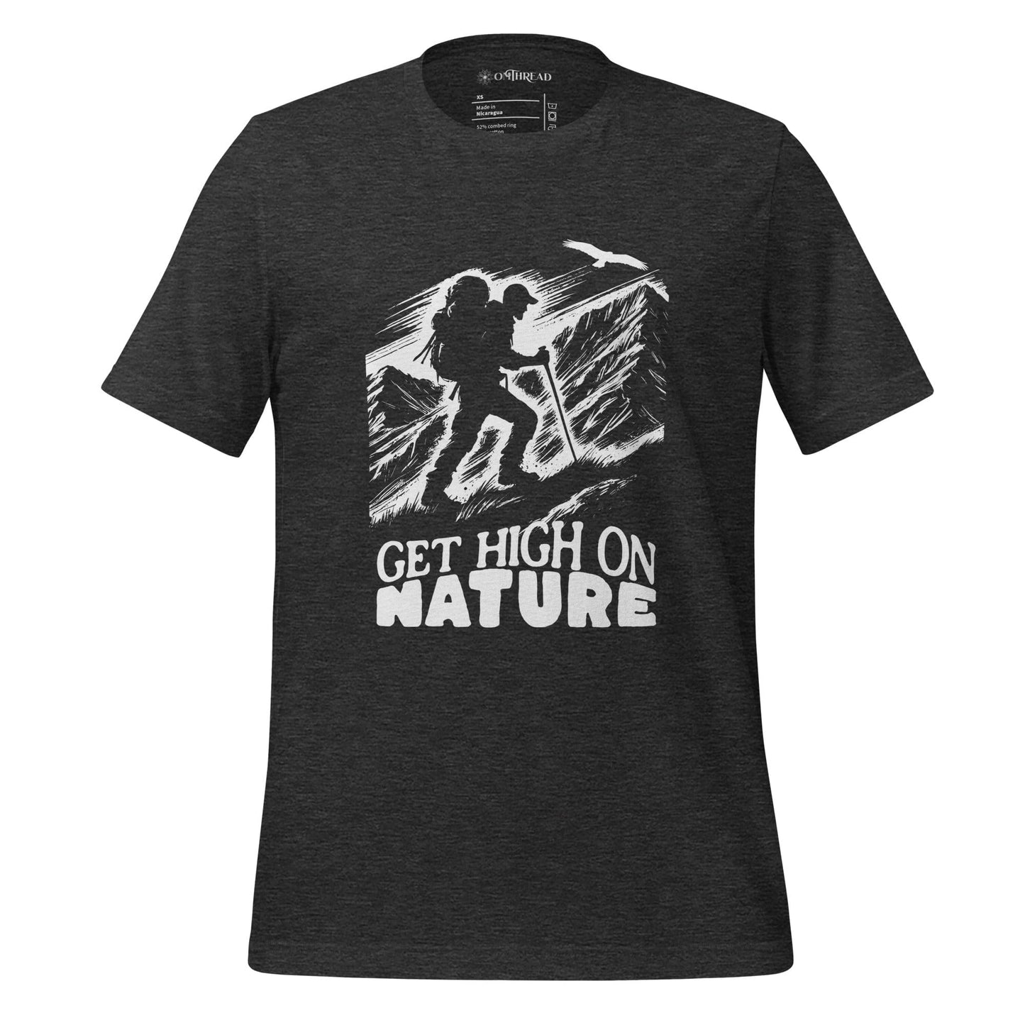 OMTHREAD Dark Grey Heather / XS Get High on Nature Adventure Tee