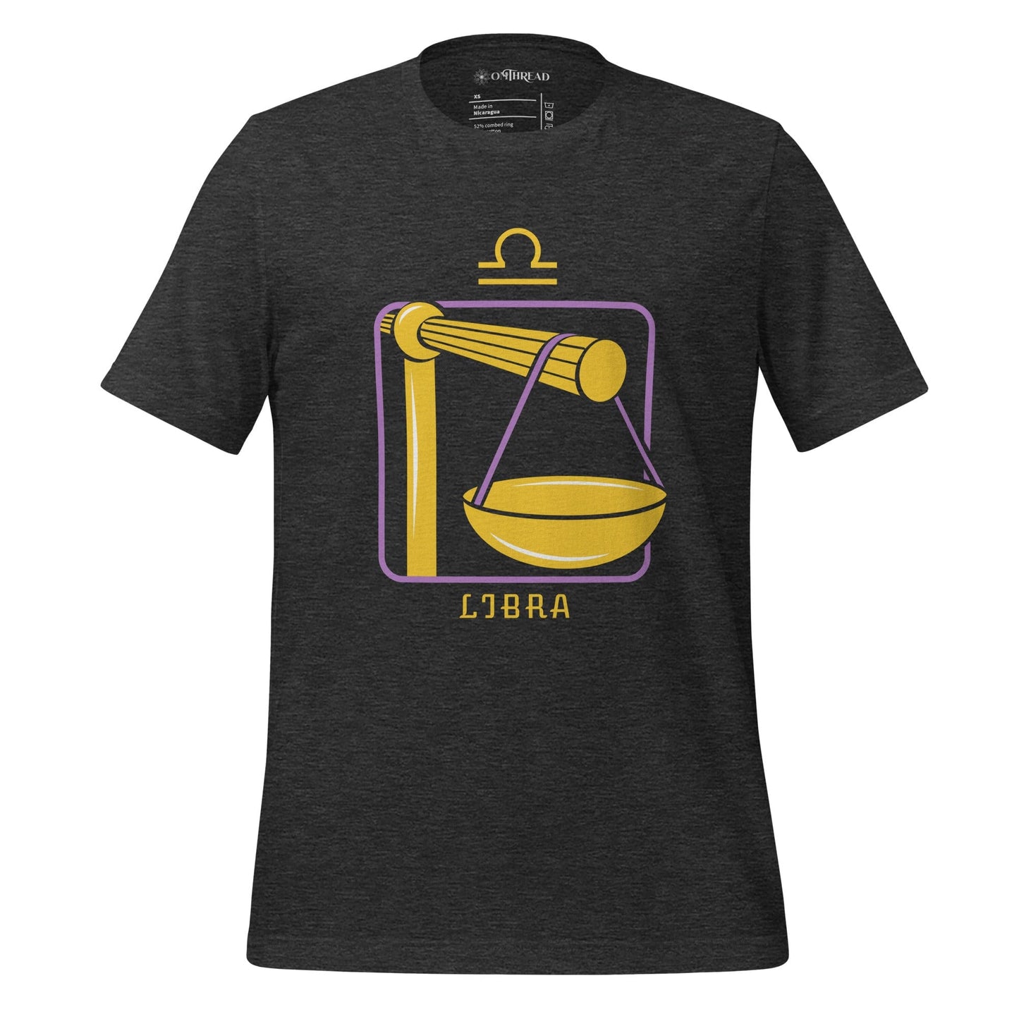 OMTHREAD Dark Grey Heather / XS Libra Zodiac Tee