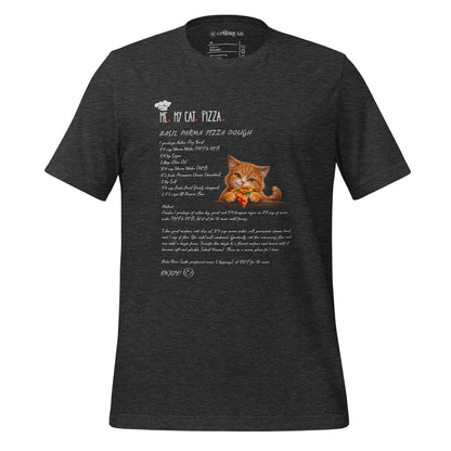 OMTHREAD Dark Grey Heather / XS Me My Cat Pizza Funny Cat Lover T-Shirt