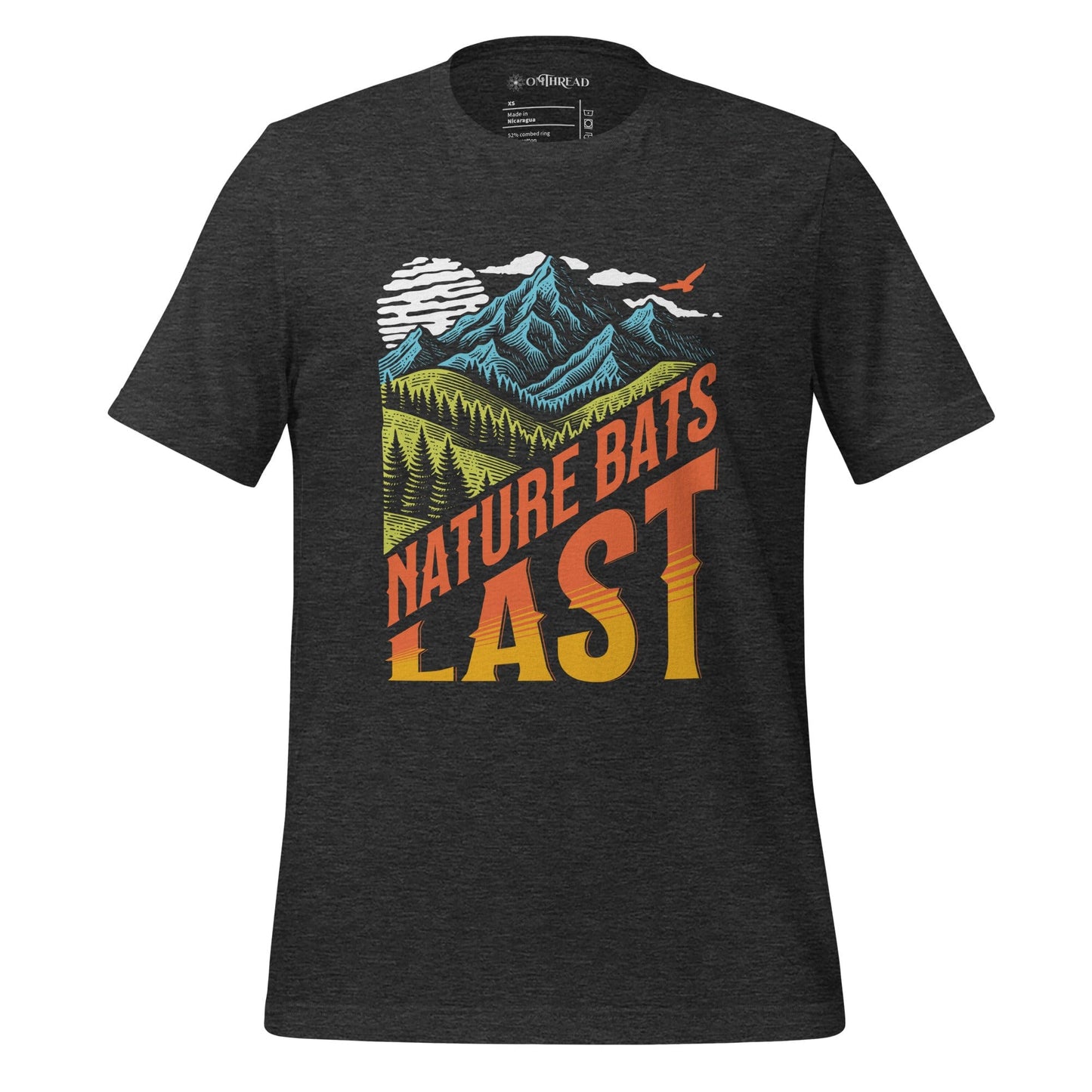 OMTHREAD Dark Grey Heather / XS Nature Bats Last Climate Change Tee