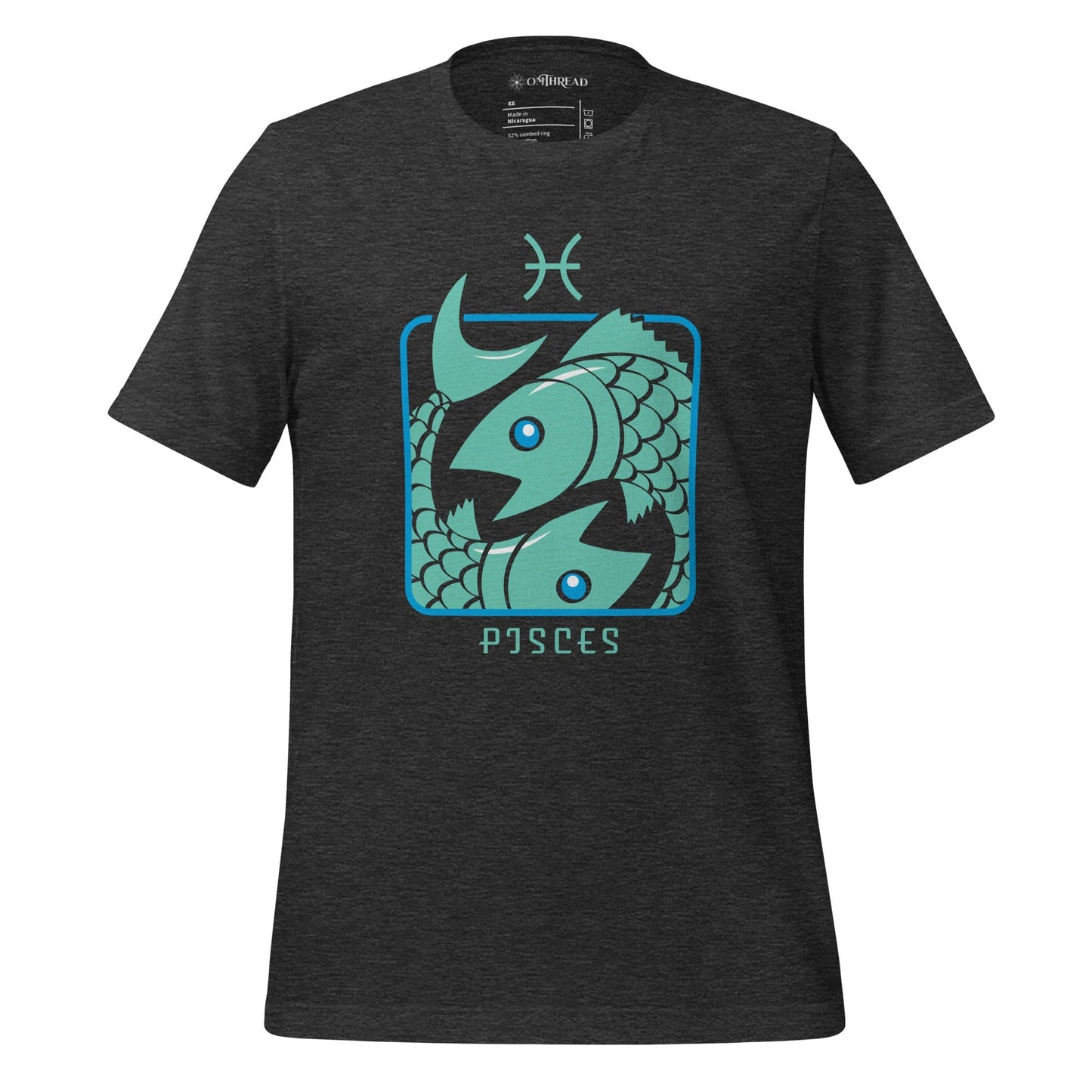 OMTHREAD Dark Grey Heather / XS Pisces Zodiac Tee