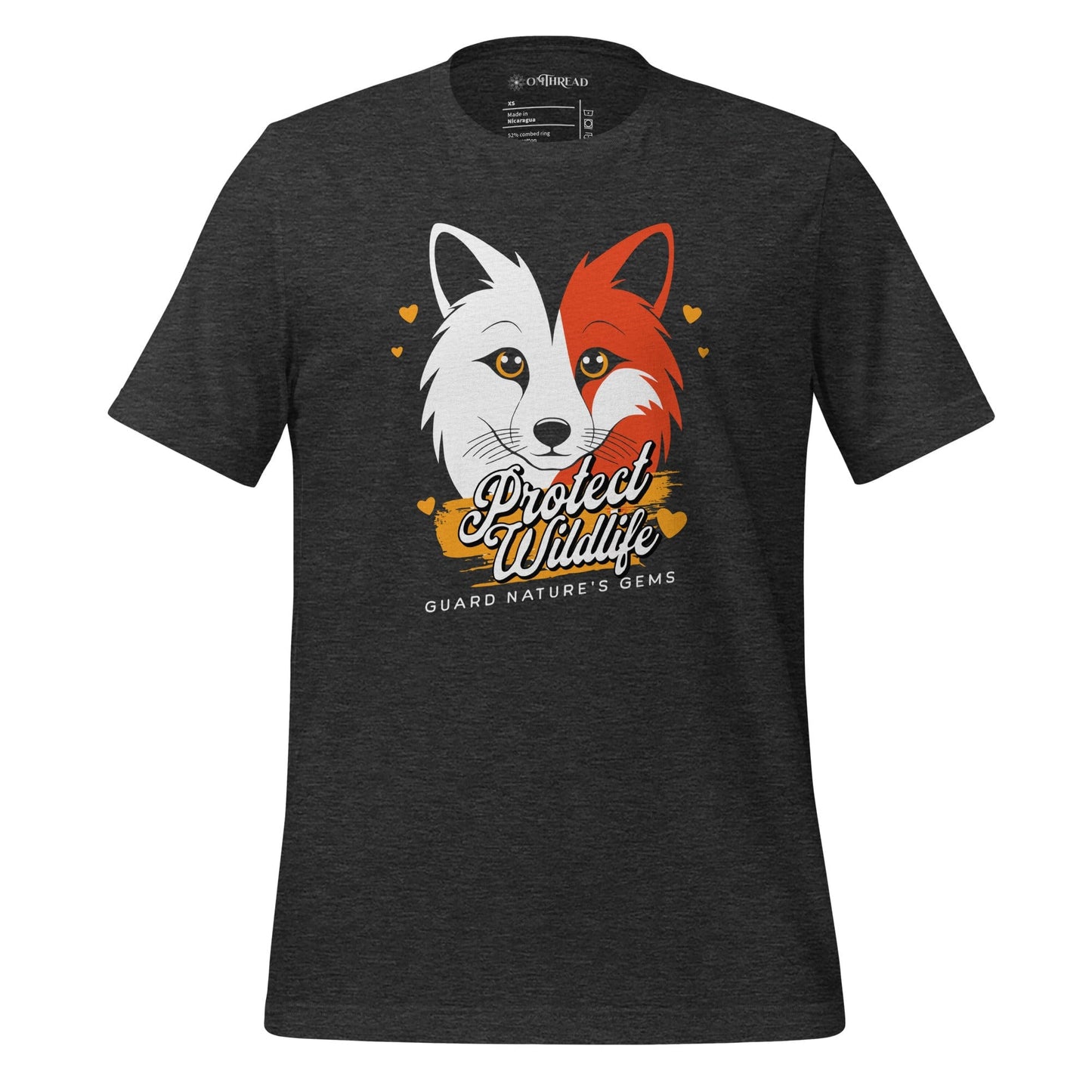 OMTHREAD Dark Grey Heather / XS Protect Wildlife Environmental Tee