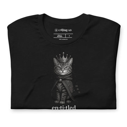 OMTHREAD Entitled Cat Definition Shirt Funny Spoiled Pet Lover Tee
