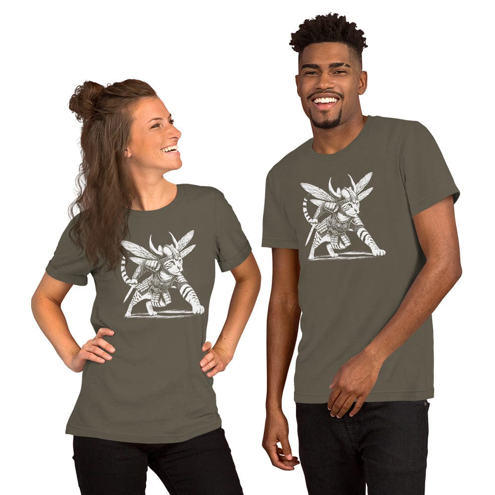 OMTHREAD Fearless Warrior Stance Kitty Tee