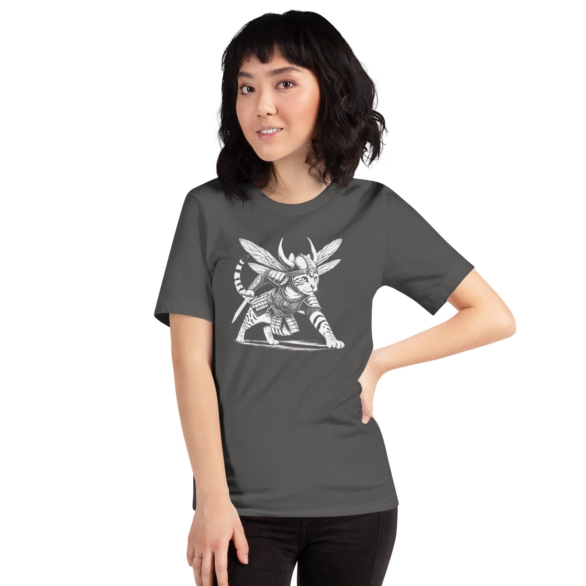 OMTHREAD Fearless Warrior Stance Kitty Tee