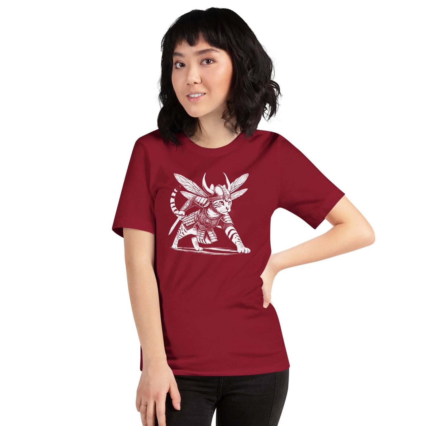 OMTHREAD Fearless Warrior Stance Kitty Tee