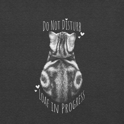 OMTHREAD Funny Cat Loaf T-Shirt Do Not Disturb Loaf in Progress