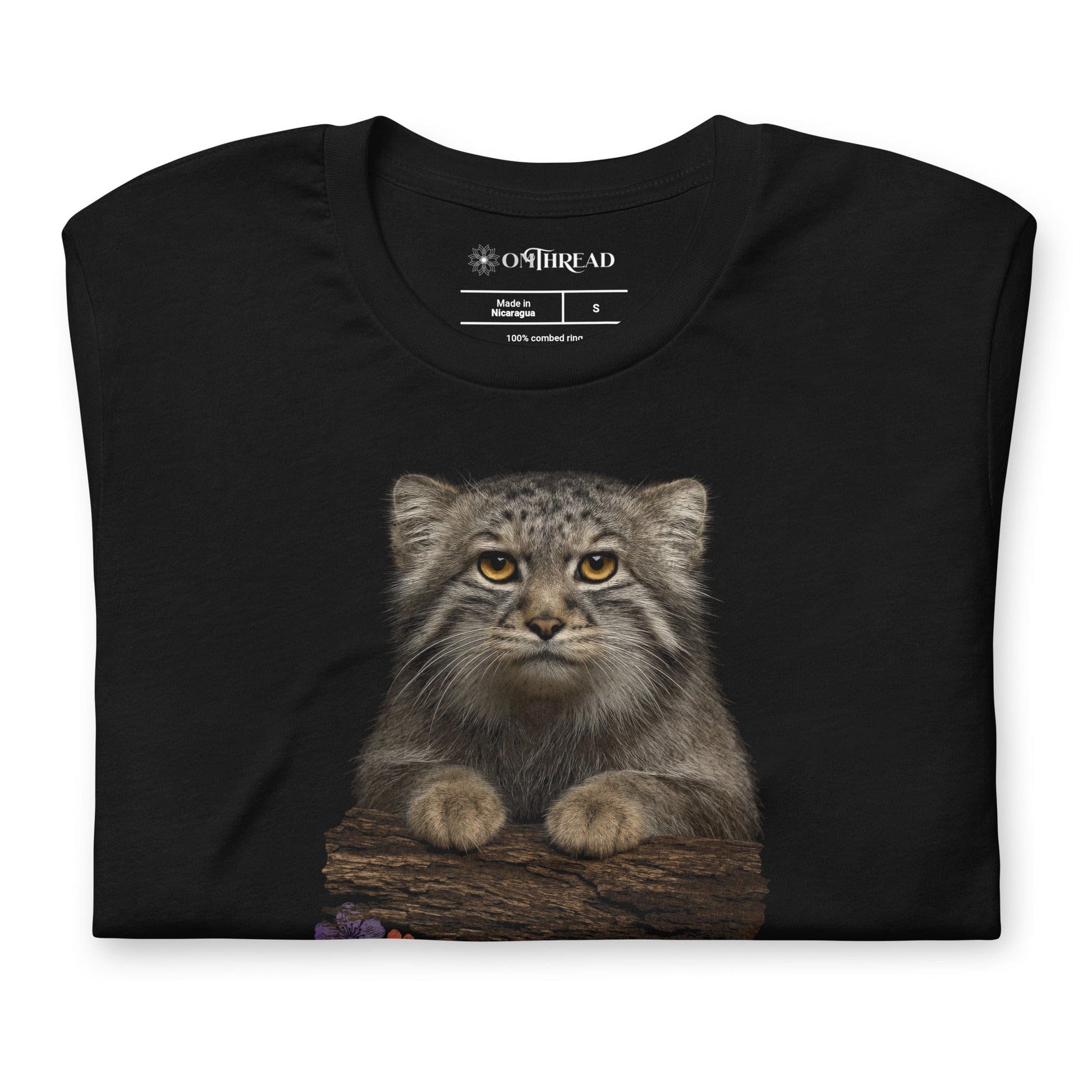OMTHREAD Funny Manuls Hate Mondays Pallas Cat T-Shirt