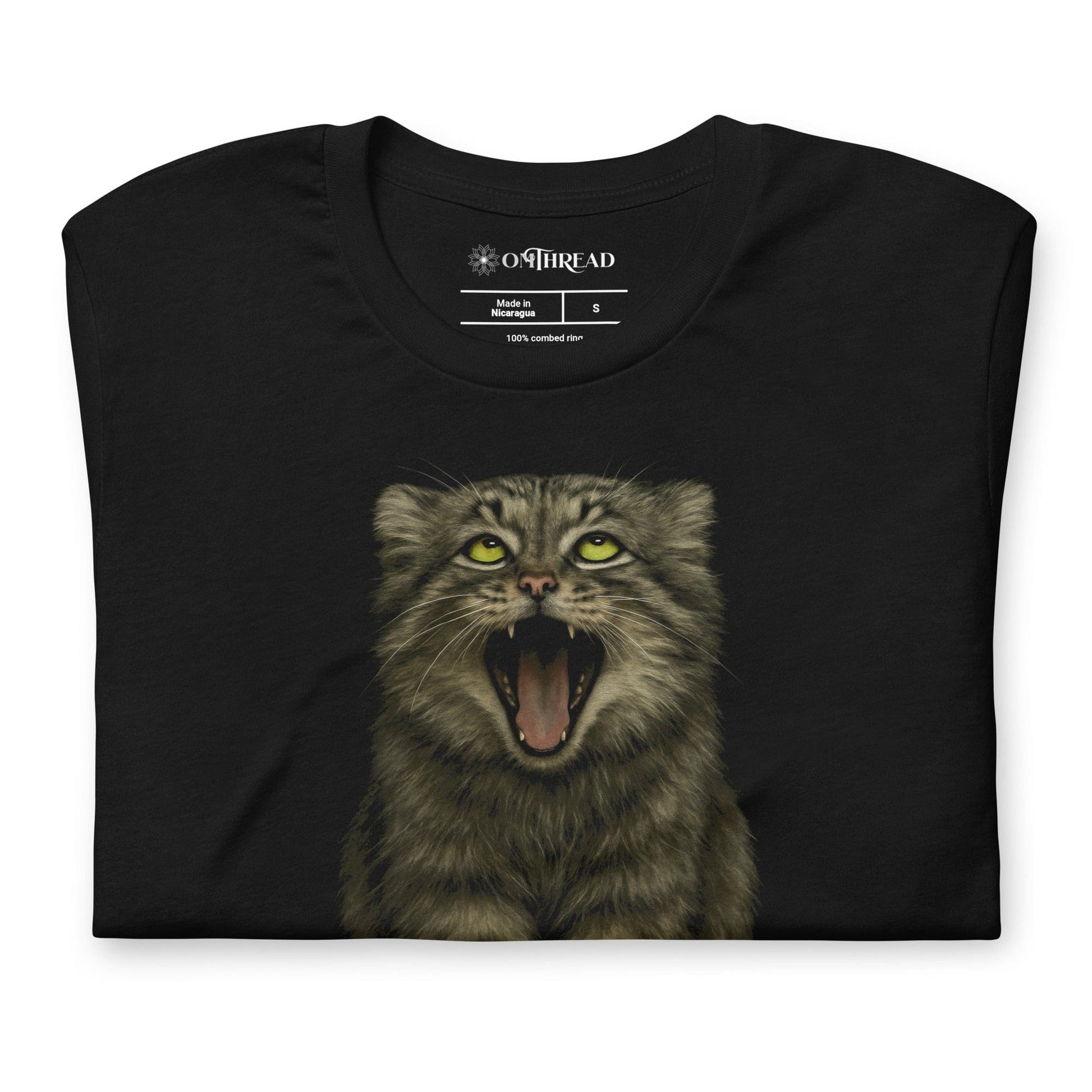 OMTHREAD Funny Pallas Cat T-Shirt Cray Cray Certified Silly for Wild Cat Lovers