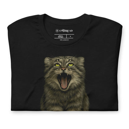 OMTHREAD Funny Pallas Cat T-Shirt Cray Cray Certified Silly for Wild Cat Lovers