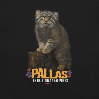 OMTHREAD Funny Pallas Cat T-Shirt The Only GOAT That Purrs Manul