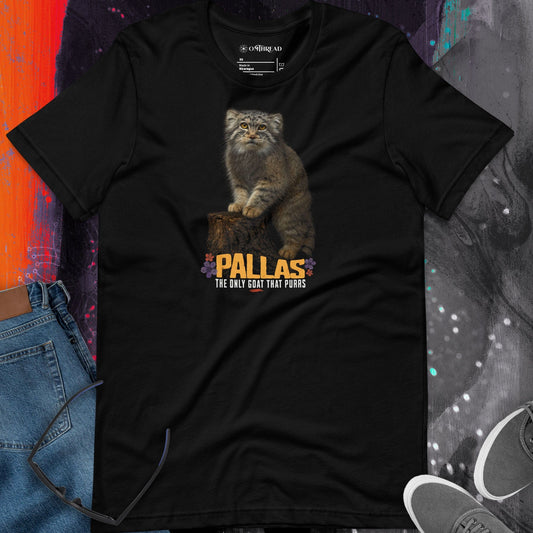 OMTHREAD Funny Pallas Cat T-Shirt The Only GOAT That Purrs Manul