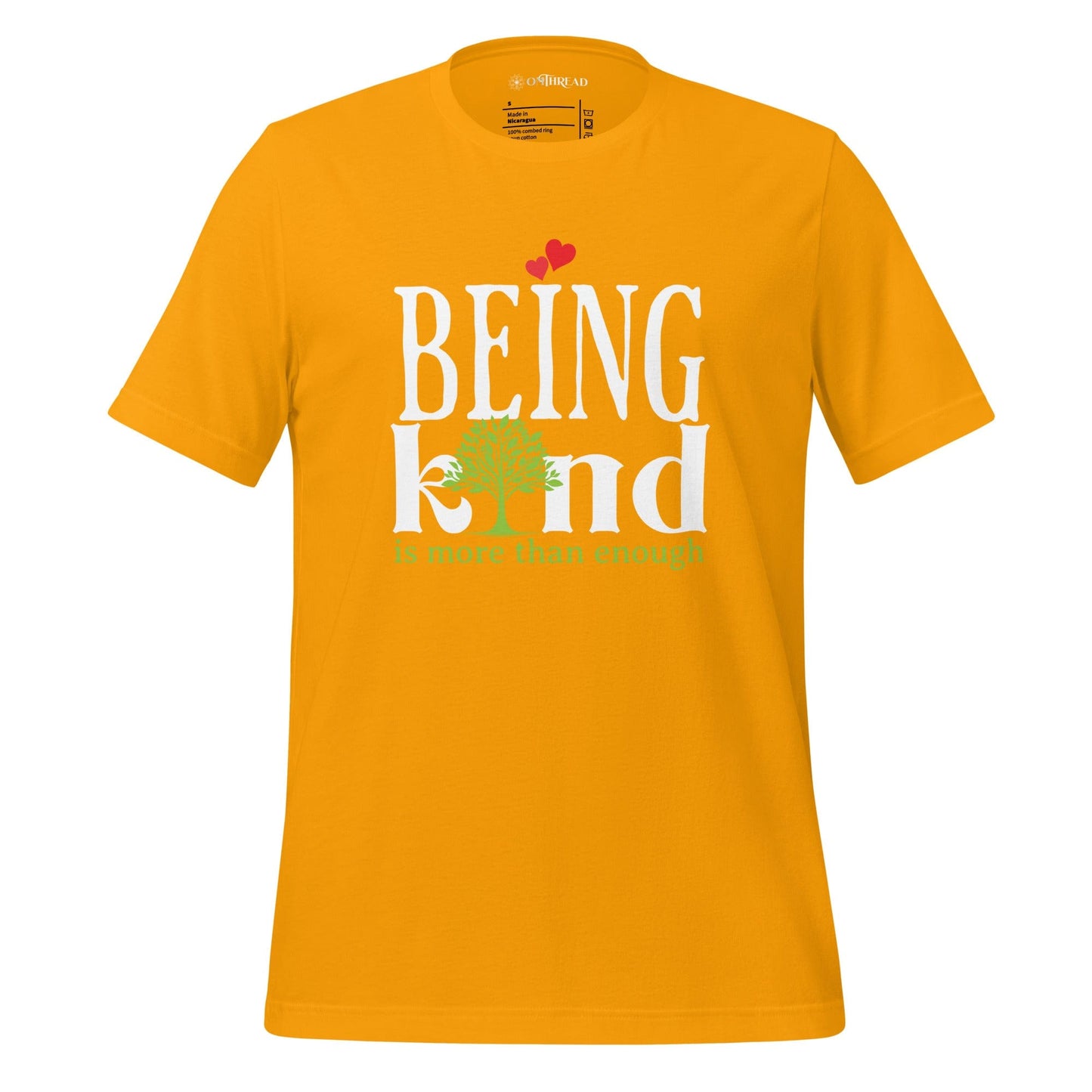 OMTHREAD Gold / S Being Kind Compassion Tee