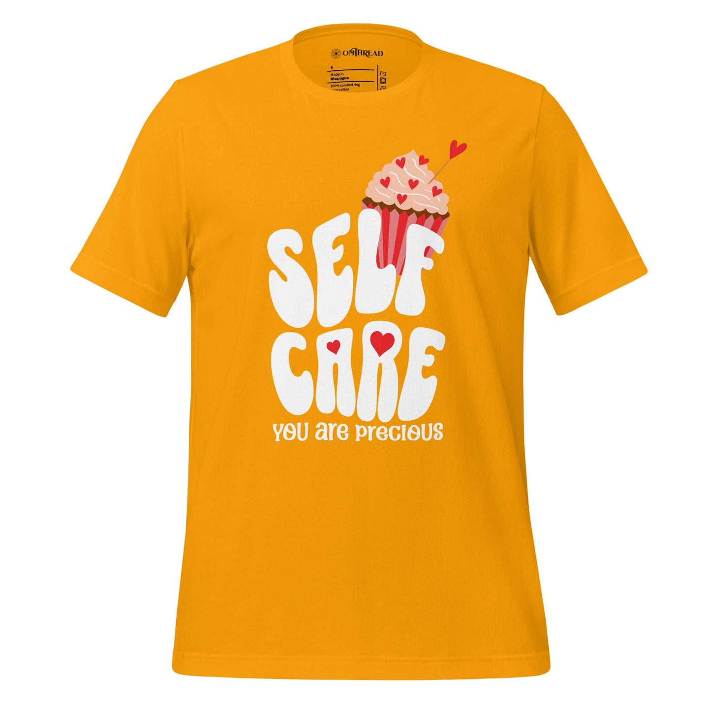 OMTHREAD Gold / S Self Care, You are Precious Motivational Tee