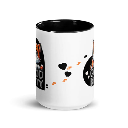 OMTHREAD Good Kitty Celebrating the Charm of Orange Tabbies - Mug with Color Inside