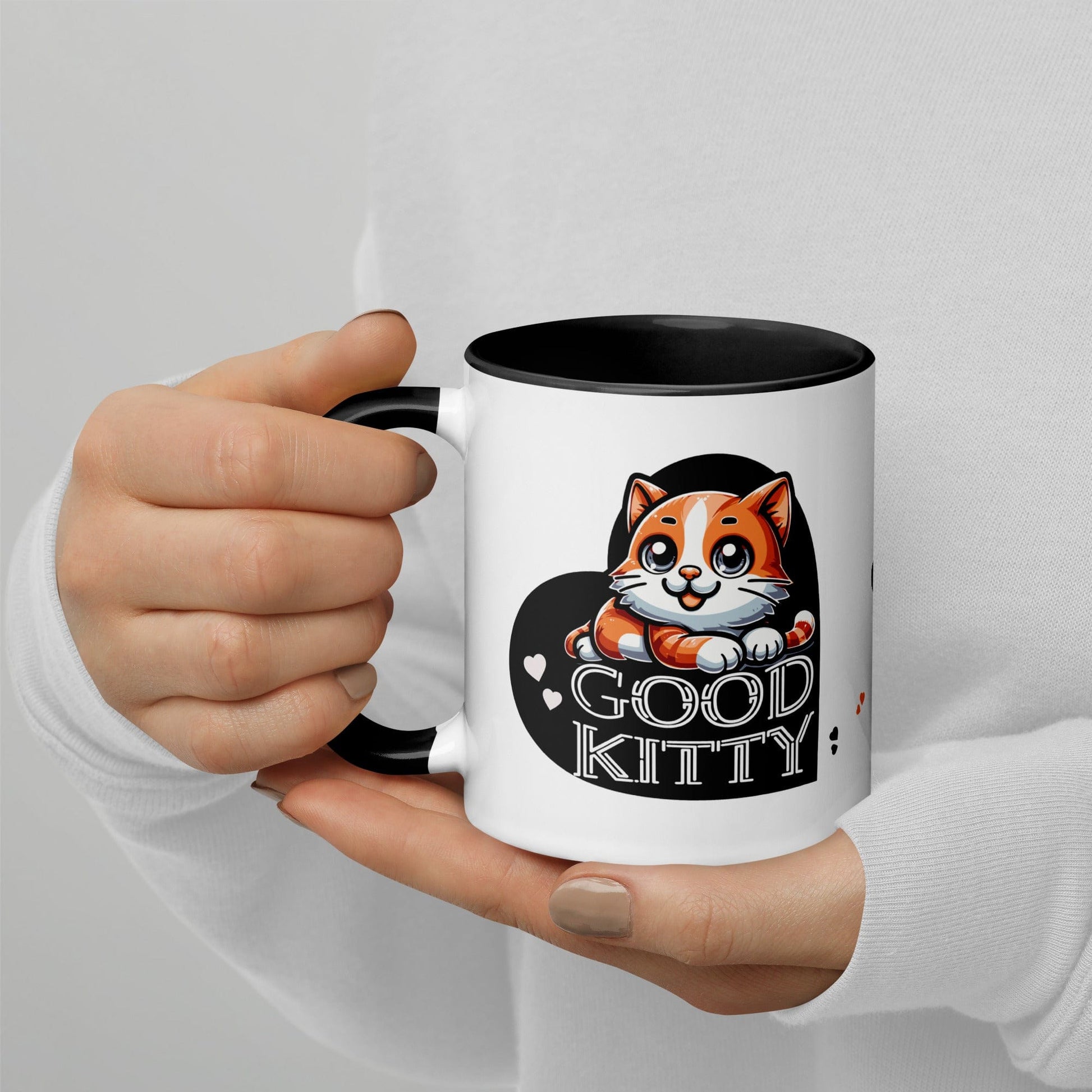 OMTHREAD Good Kitty Celebrating the Charm of Orange Tabbies - Mug with Color Inside