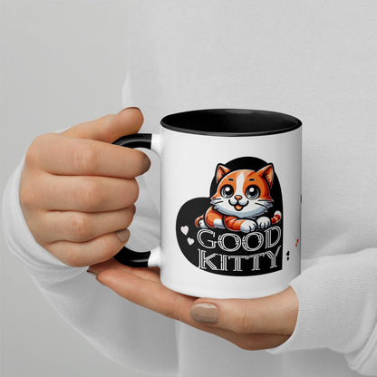 OMTHREAD Good Kitty Celebrating the Charm of Orange Tabbies - Mug with Color Inside