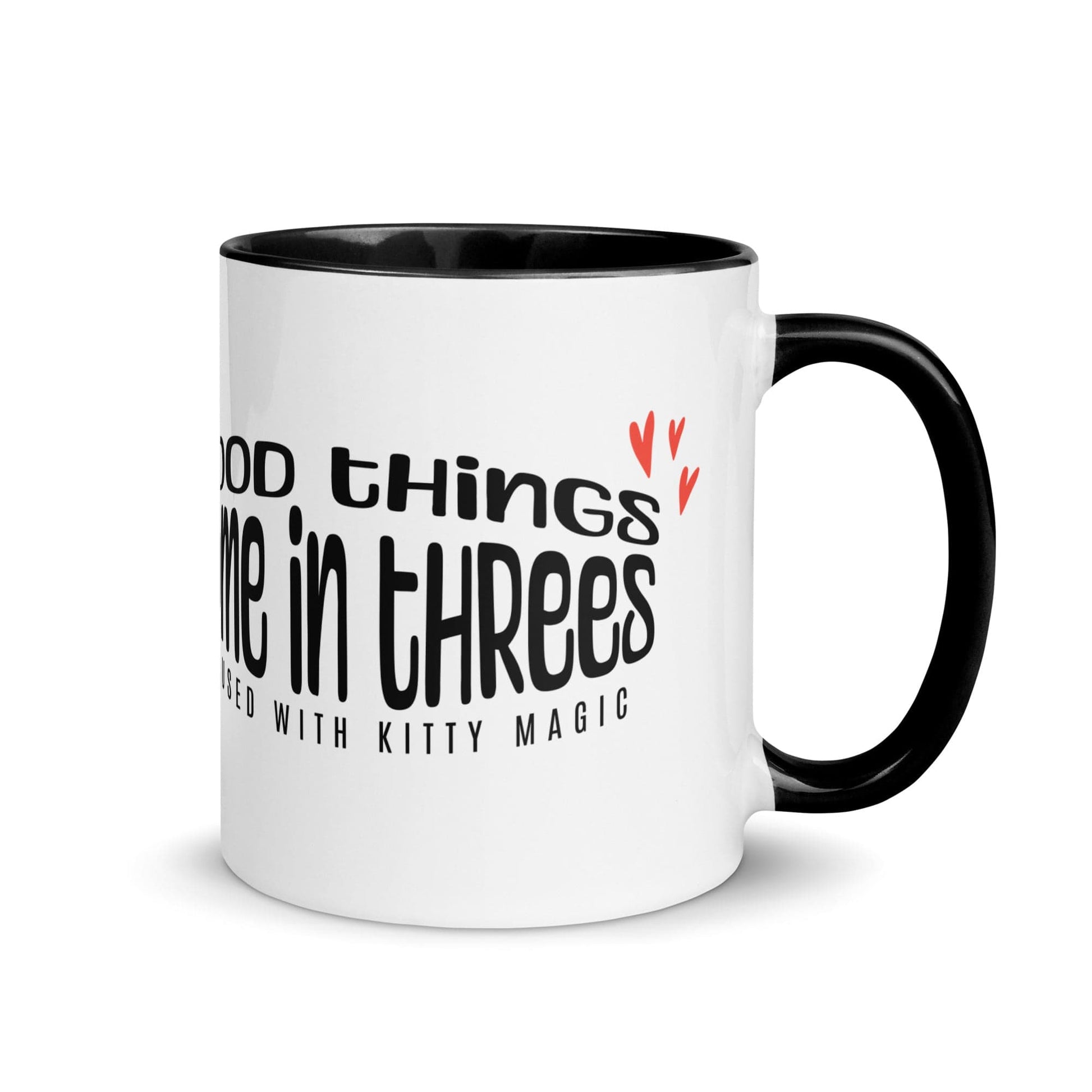 OMTHREAD Good Things Come in 3s. Good Luck. - Mug with Color Inside