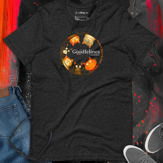 OMTHREAD Goodfelines Cat Club T-Shirt, We Don’t Rat, We Purr